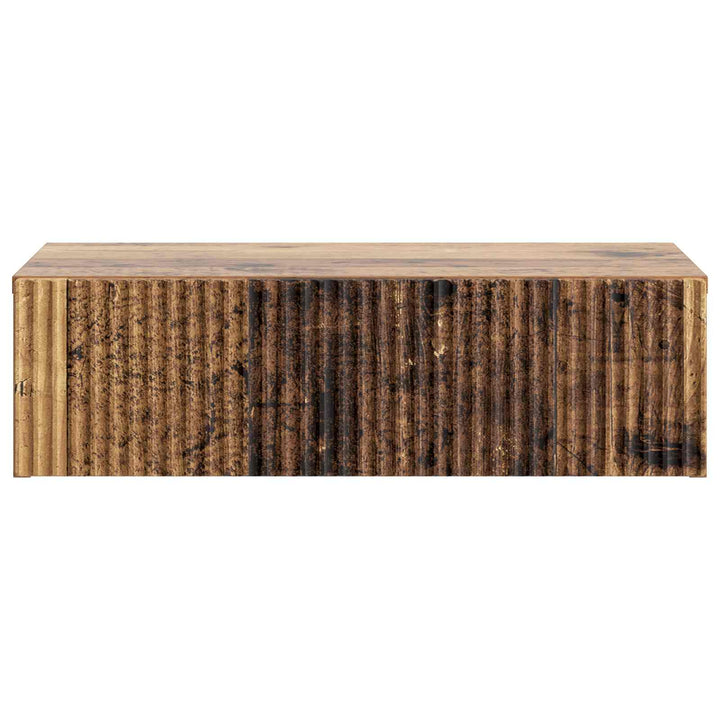 Væghængt Sideskab 59 x 34,5 x 17 cm Konstrueret træ Gammelt træ
