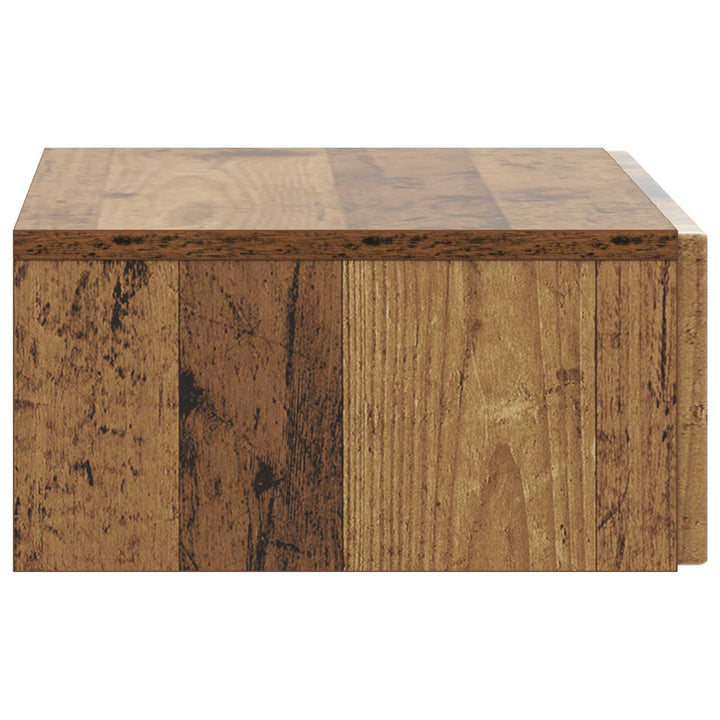 Væghængt Sideskab 59 x 34,5 x 17 cm Konstrueret træ Gammelt træ