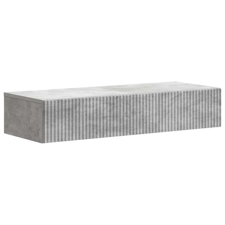 Væghængt Sideskab 87,5 x 34,5 x 17 cm Konstrueret træ Betongrå