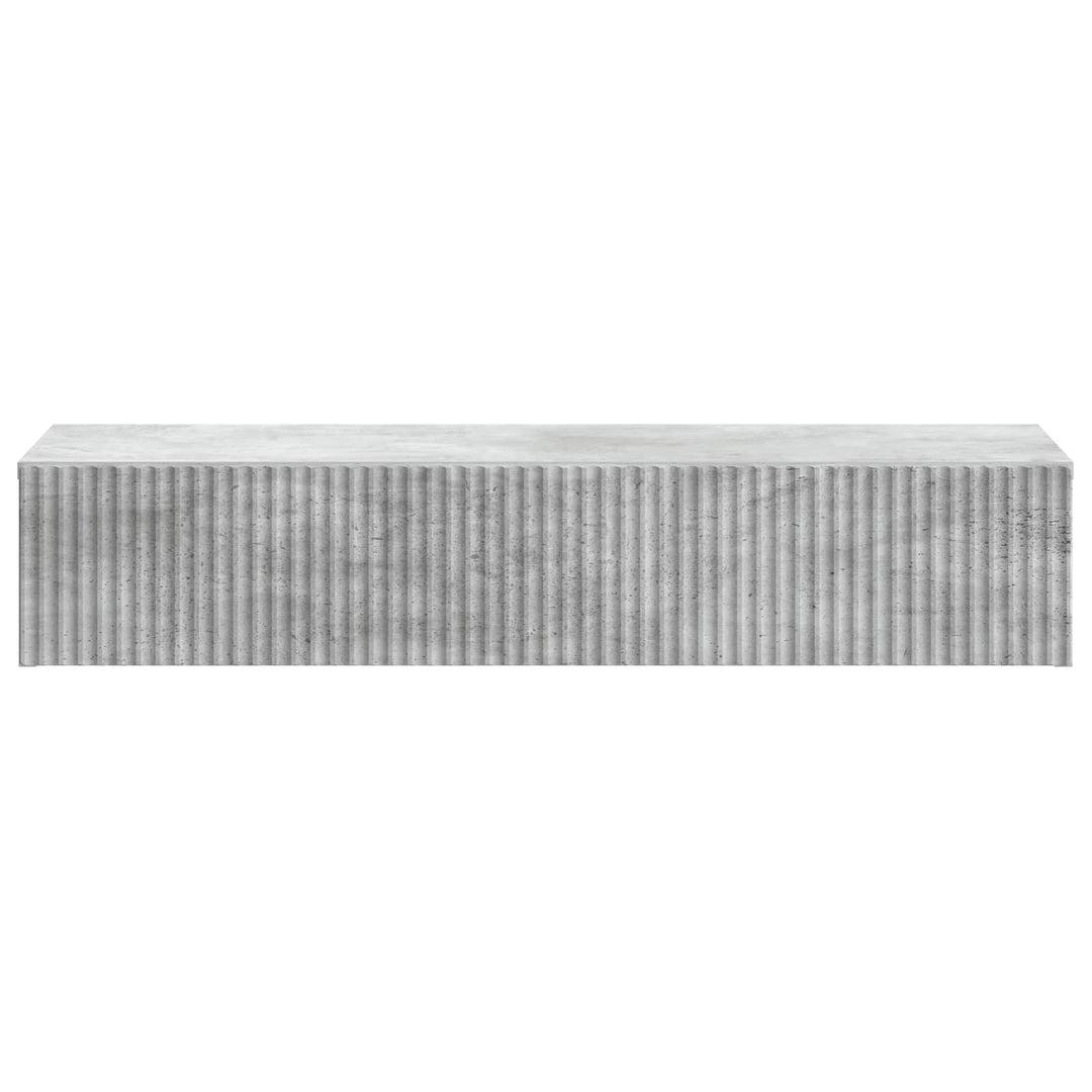 Væghængt Sideskab 87,5 x 34,5 x 17 cm Konstrueret træ Betongrå