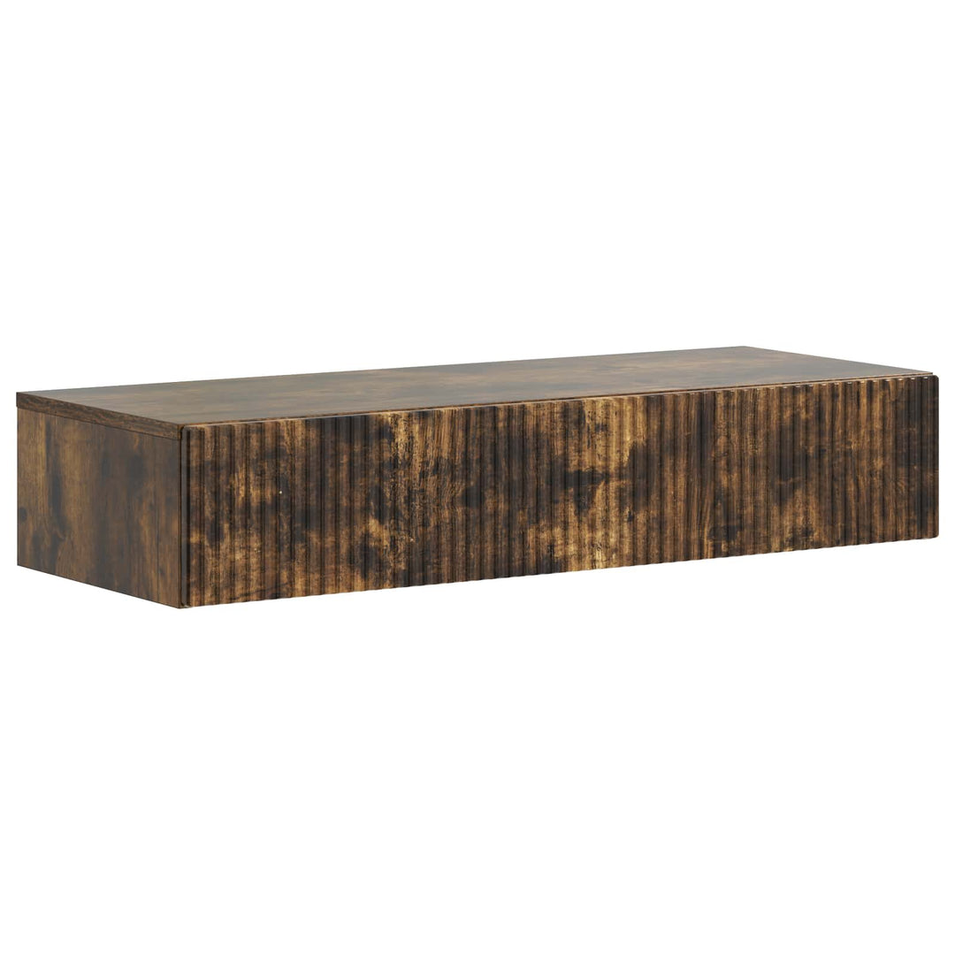 Væghængt Sideskab Røget eg 87,5 x 34,5 x 17 cm Konstrueret træ