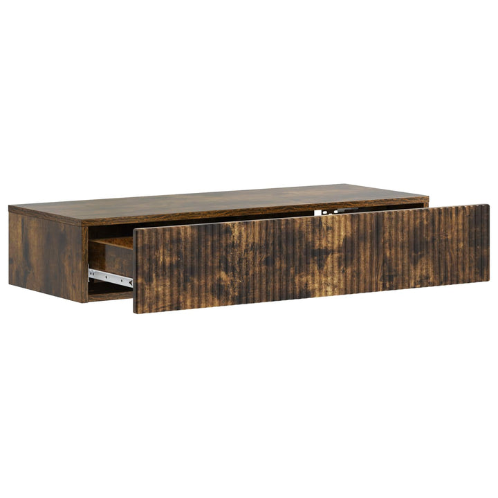 Væghængt Sideskab Røget eg 87,5 x 34,5 x 17 cm Konstrueret træ