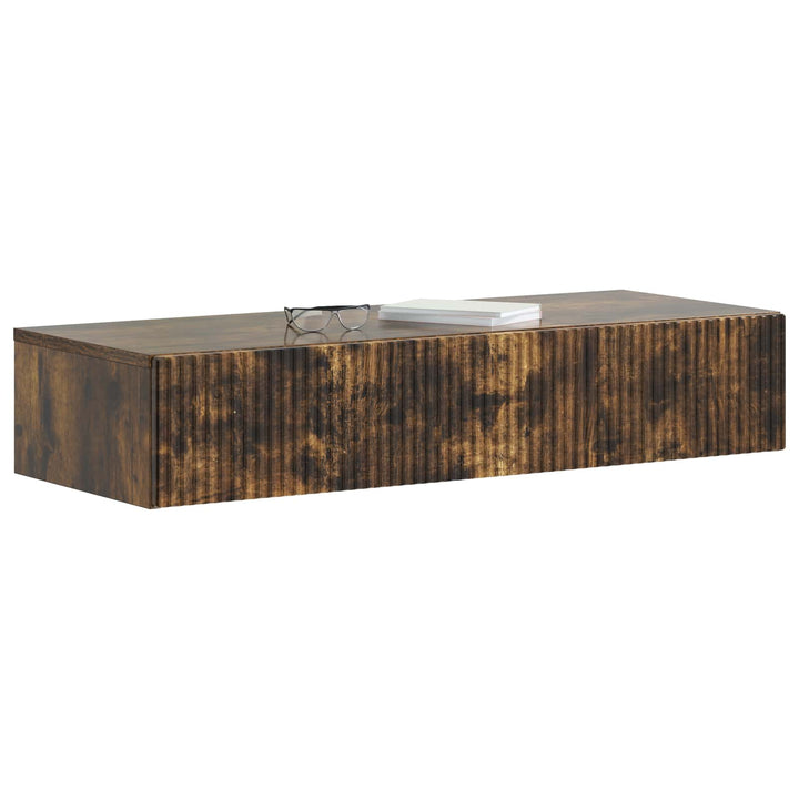 Væghængt Sideskab Røget eg 87,5 x 34,5 x 17 cm Konstrueret træ