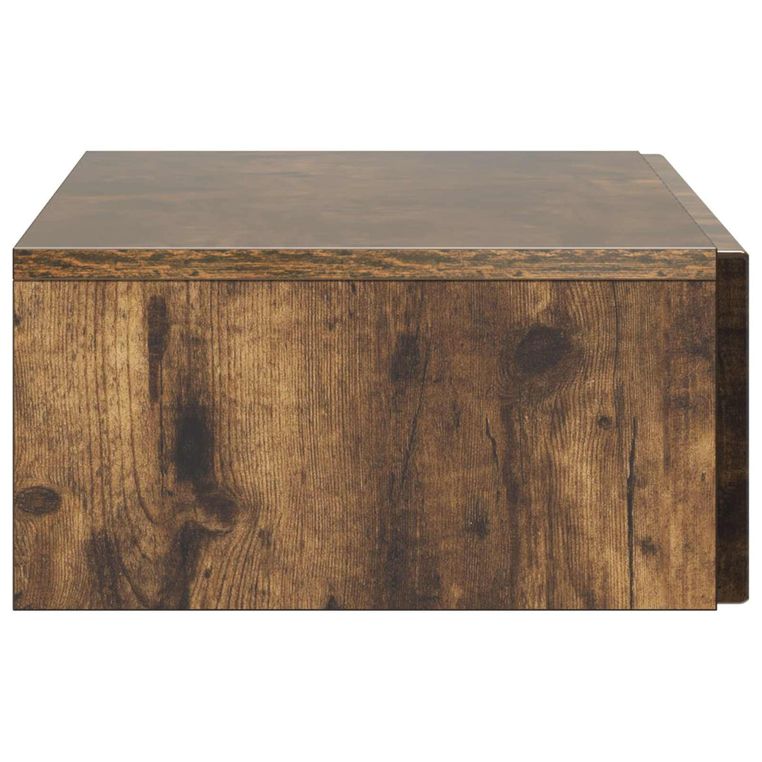 Væghængt Sideskab Røget eg 87,5 x 34,5 x 17 cm Konstrueret træ