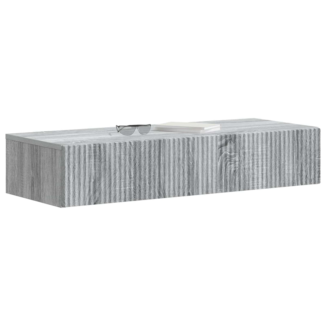Væghængt Sideskab Grå sonoma-eg 87,5 x 34,5 x 17 cm