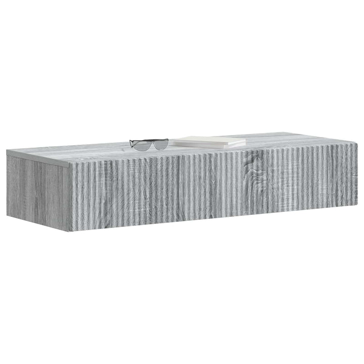 Væghængt Sideskab Grå sonoma-eg 87,5 x 34,5 x 17 cm