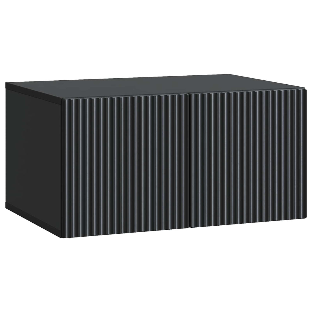 Væghængt TV-skab Sort 59,5 x 41 x 30 cm Konstrueret træ