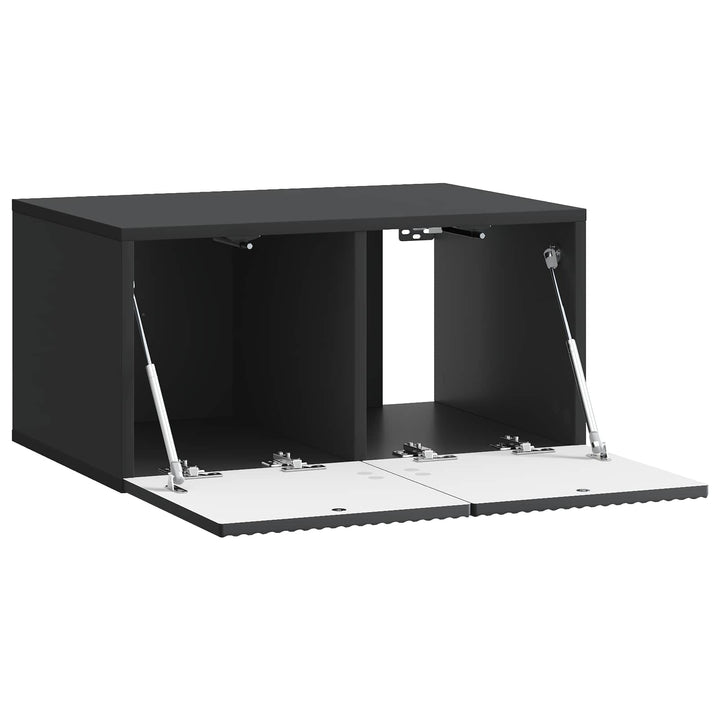 Væghængt TV-skab Sort 59,5 x 41 x 30 cm Konstrueret træ