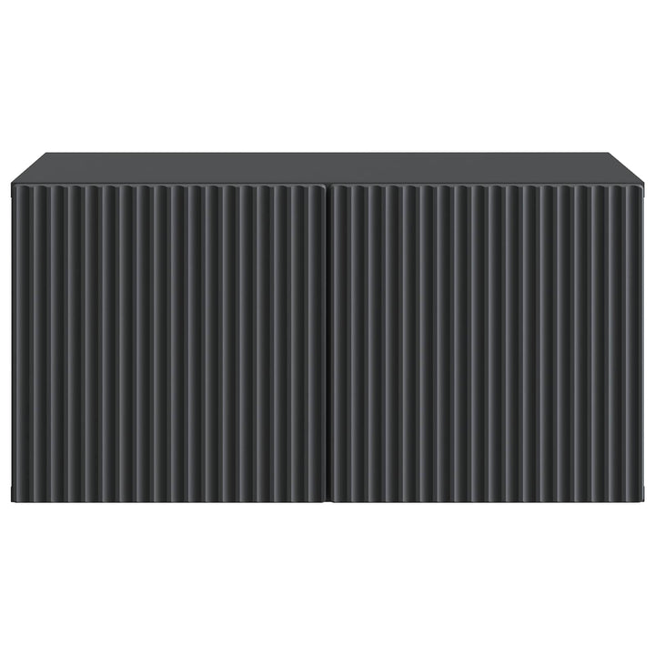 Væghængt TV-skab Sort 59,5 x 41 x 30 cm Konstrueret træ