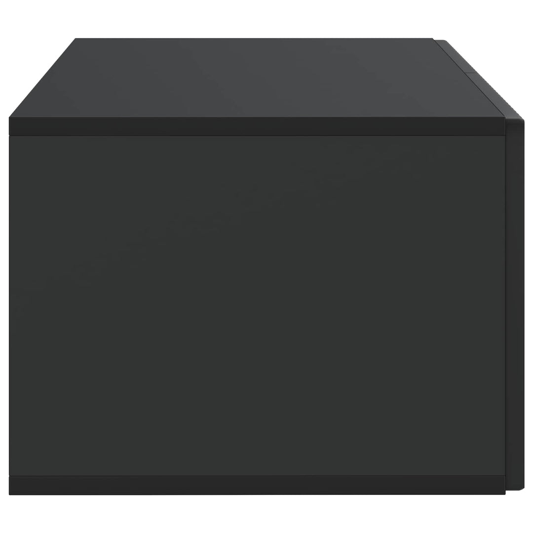 Væghængt TV-skab Sort 59,5 x 41 x 30 cm Konstrueret træ