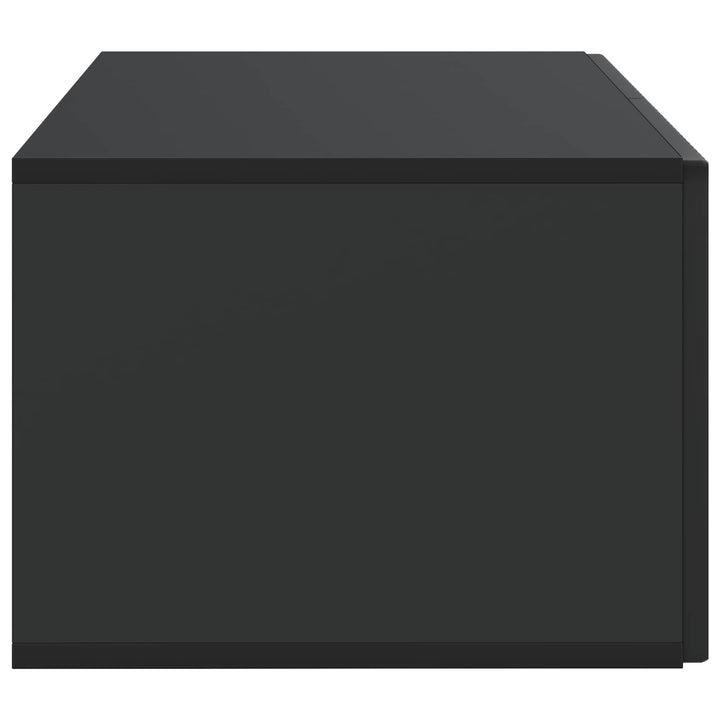 Væghængt TV-skab Sort 59,5 x 41 x 30 cm Konstrueret træ