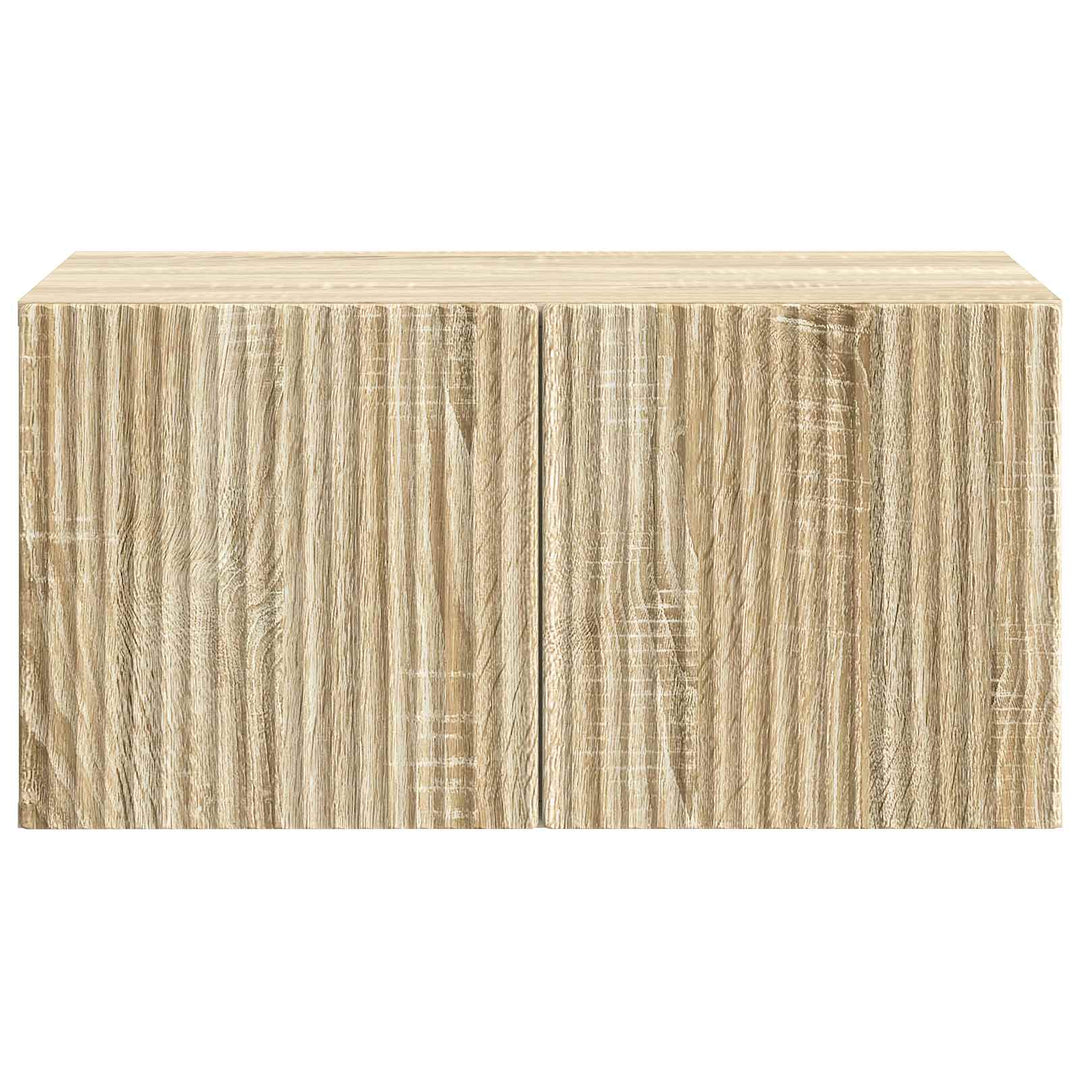 Væghængt TV-skab Sonoma-eg 59,5 x 41 x 30 cm Konstrueret træ