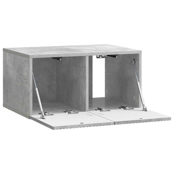 Væghængt TV-skab Betongrå 59,5 x 41 x 30 cm Konstrueret træ