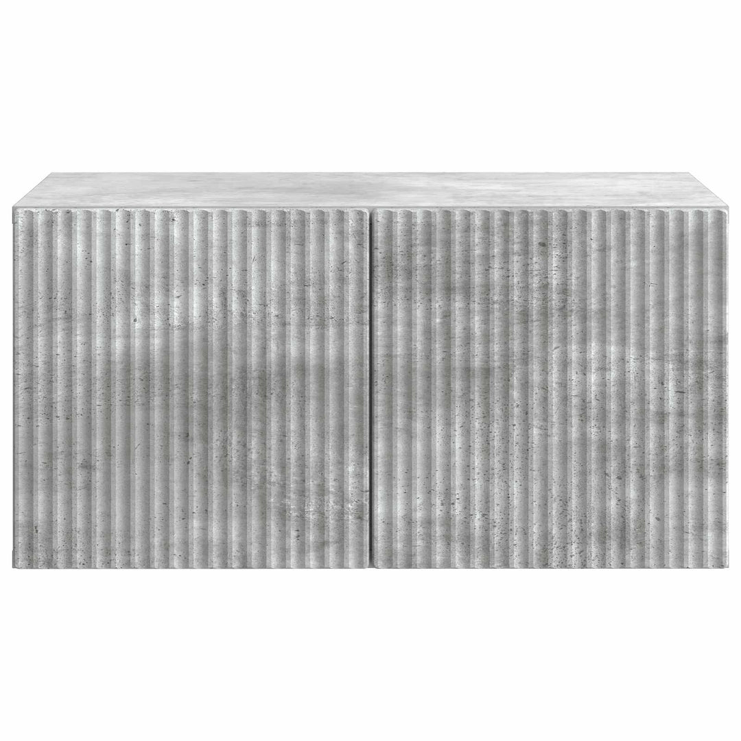 Væghængt TV-skab Betongrå 59,5 x 41 x 30 cm Konstrueret træ