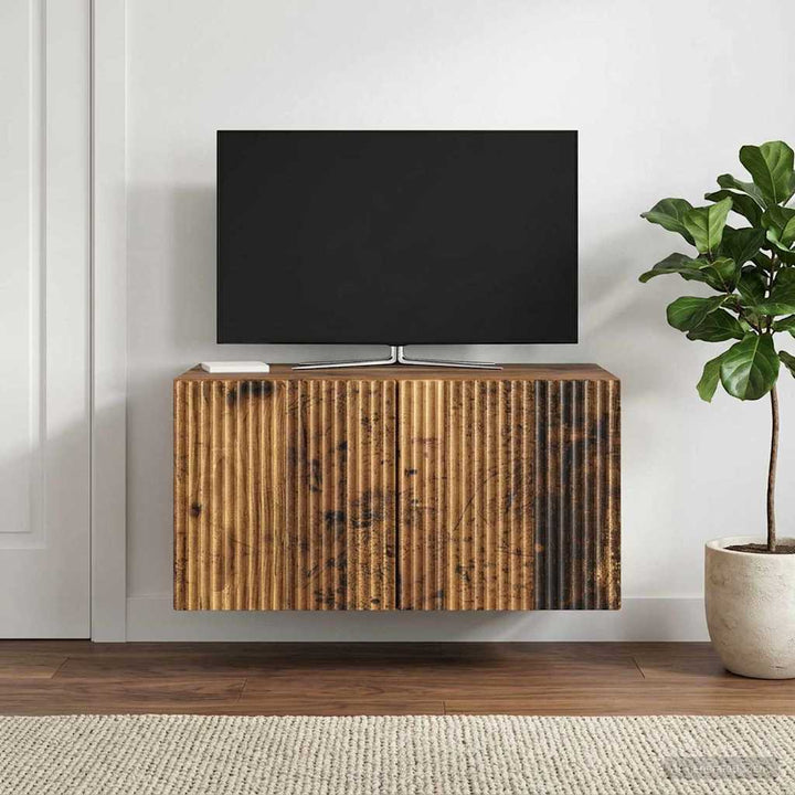 Væghængt TV-skab Gammelt træ 59,5 x 41 x 30 cm Konstrueret træ