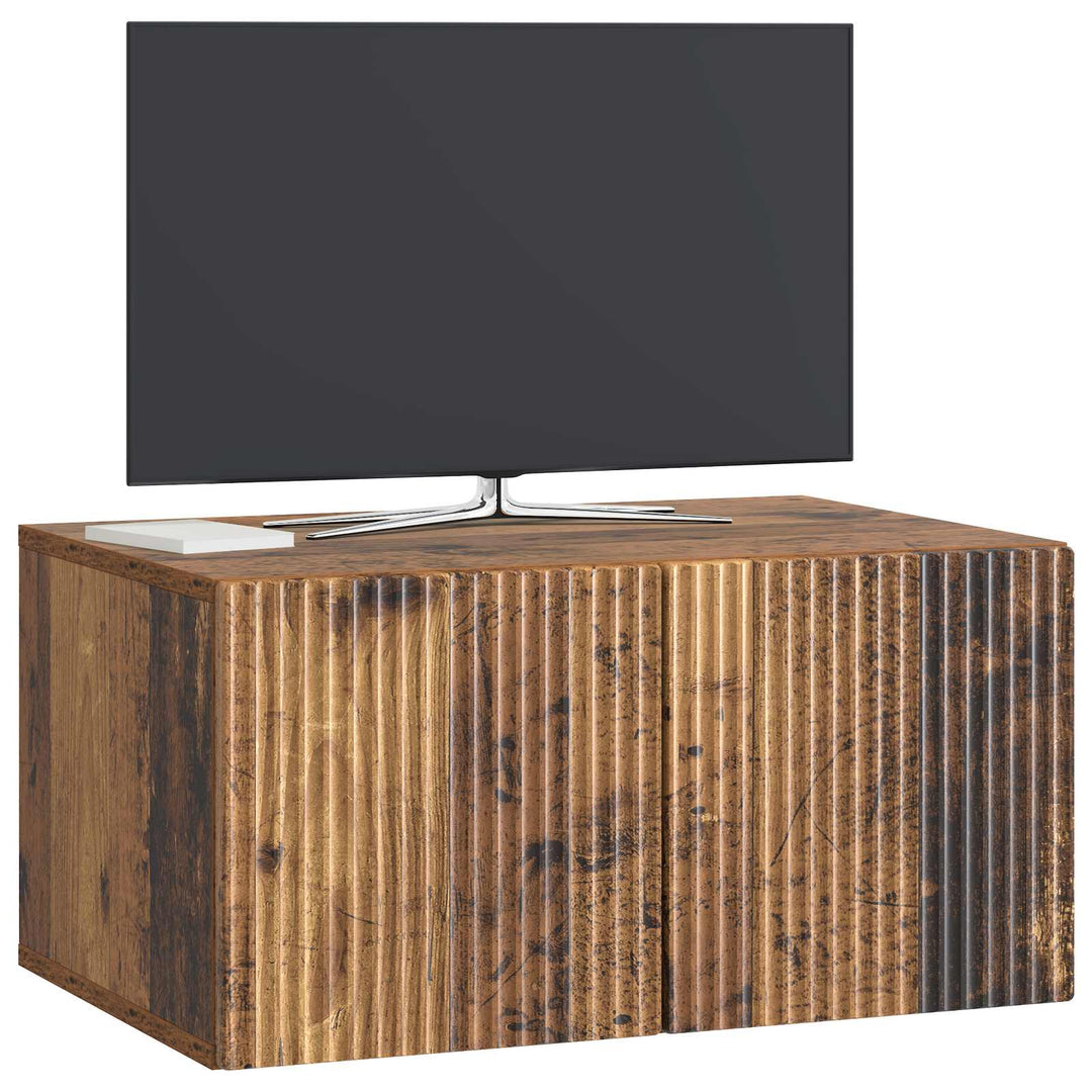 Væghængt TV-skab Gammelt træ 59,5 x 41 x 30 cm Konstrueret træ