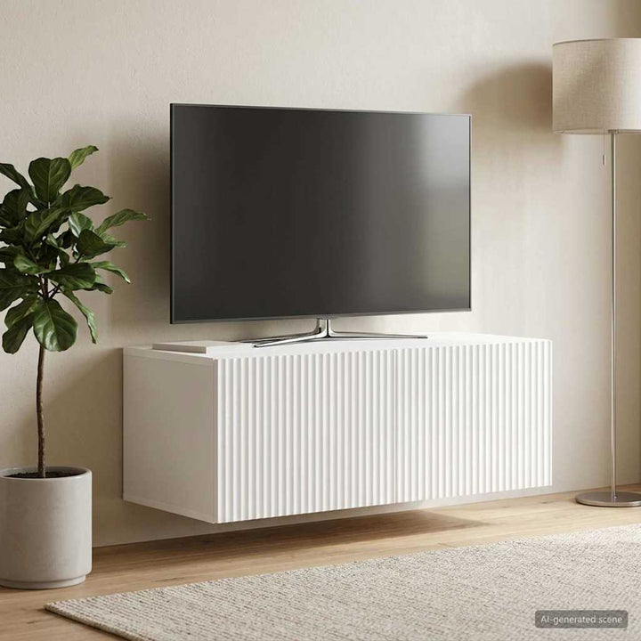 Væghængt TV-skab Hvid 78,5 x 41 x 30 cm Konstrueret træ