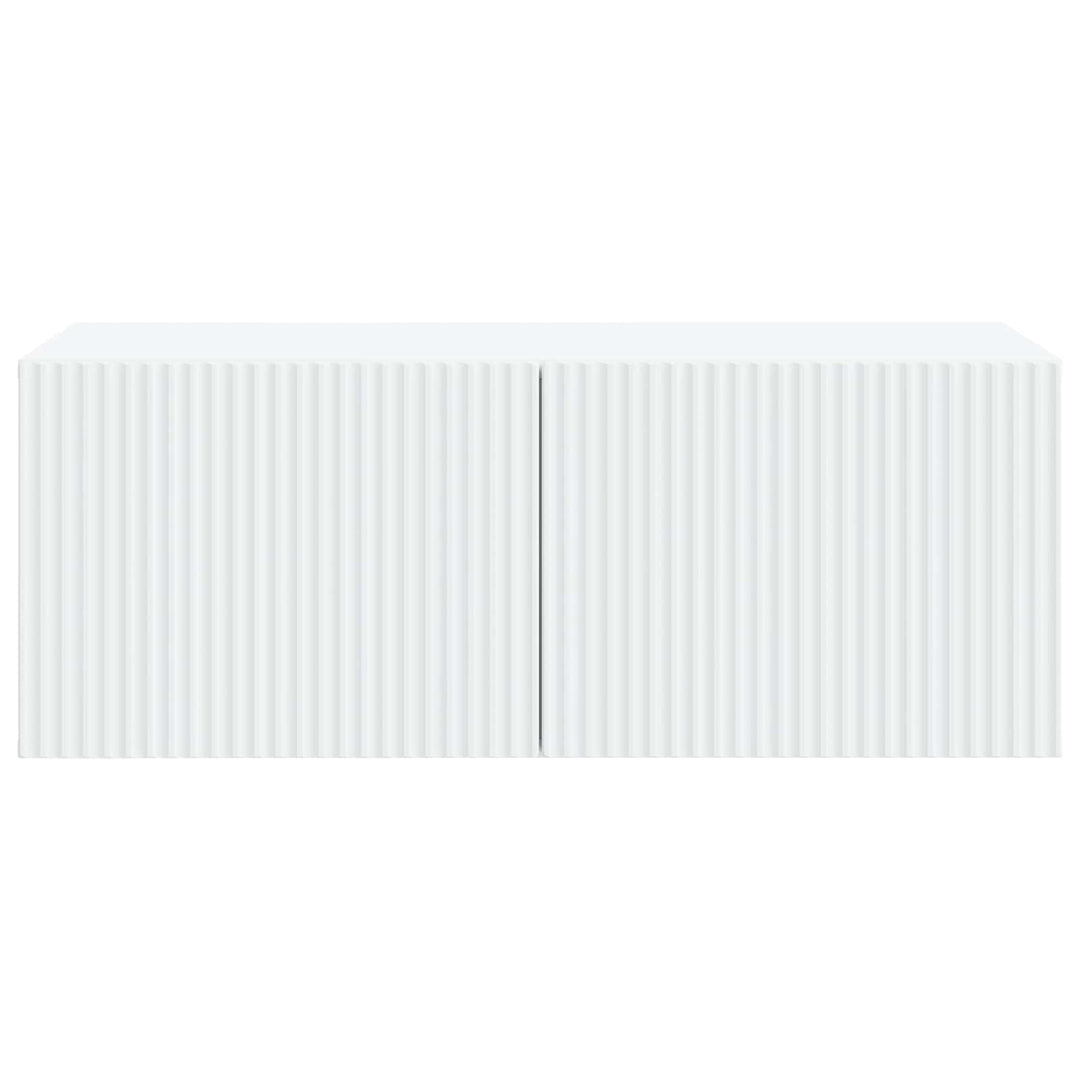 Væghængt TV-skab Hvid 78,5 x 41 x 30 cm Konstrueret træ