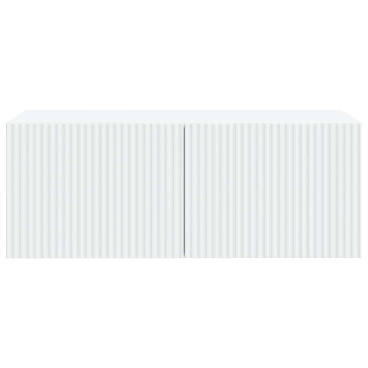 Væghængt TV-skab Hvid 78,5 x 41 x 30 cm Konstrueret træ