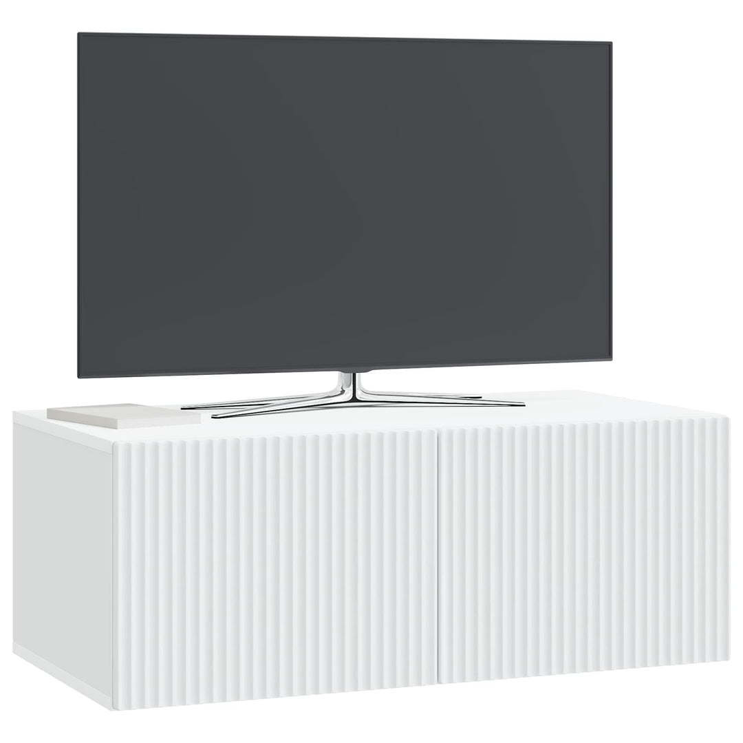 Væghængt TV-skab Hvid 78,5 x 41 x 30 cm Konstrueret træ