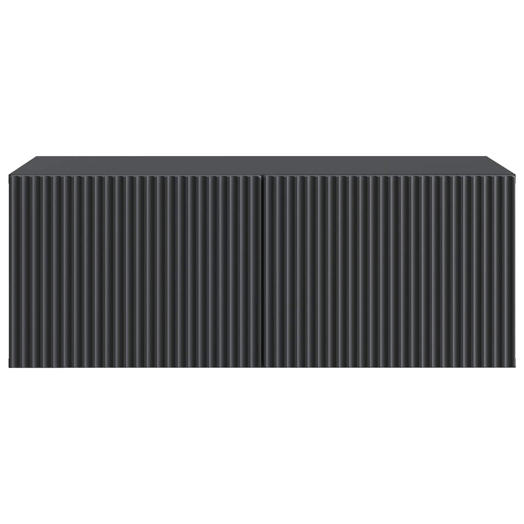 Væghængt TV-skab Sort 78,5 x 41 x 30 cm Konstrueret træ