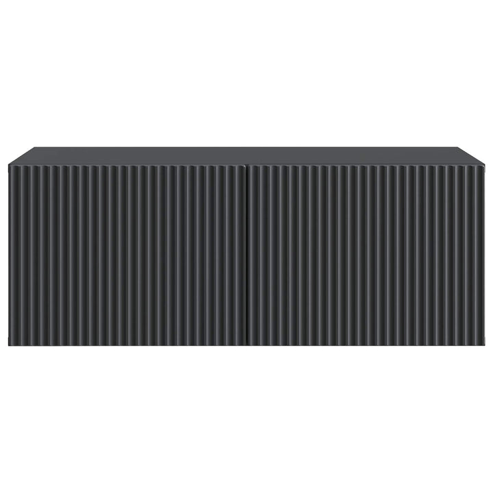 Væghængt TV-skab Sort 78,5 x 41 x 30 cm Konstrueret træ