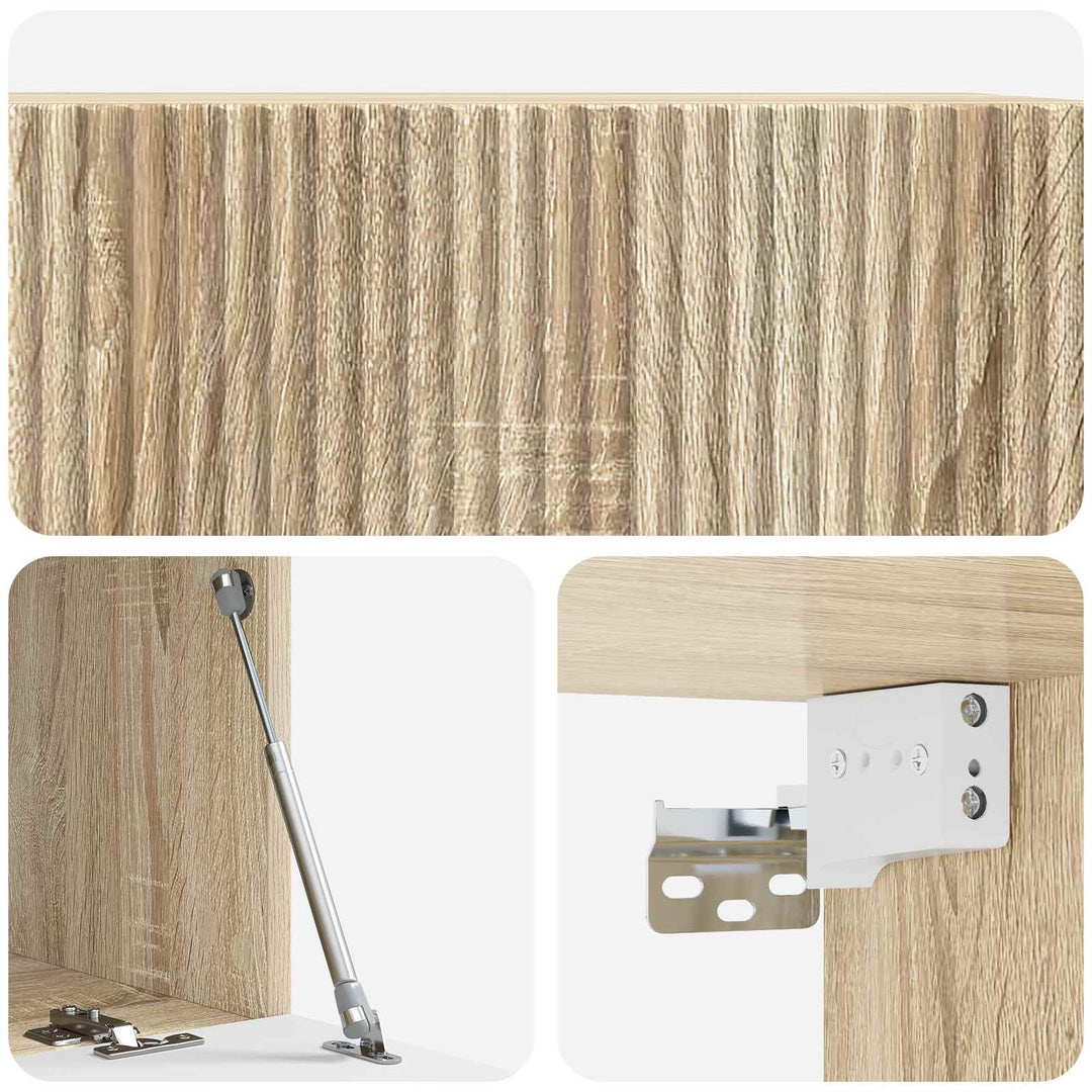 Væghængt TV-skab Sonoma-eg 78,5 x 41 x 30 cm Konstrueret træ