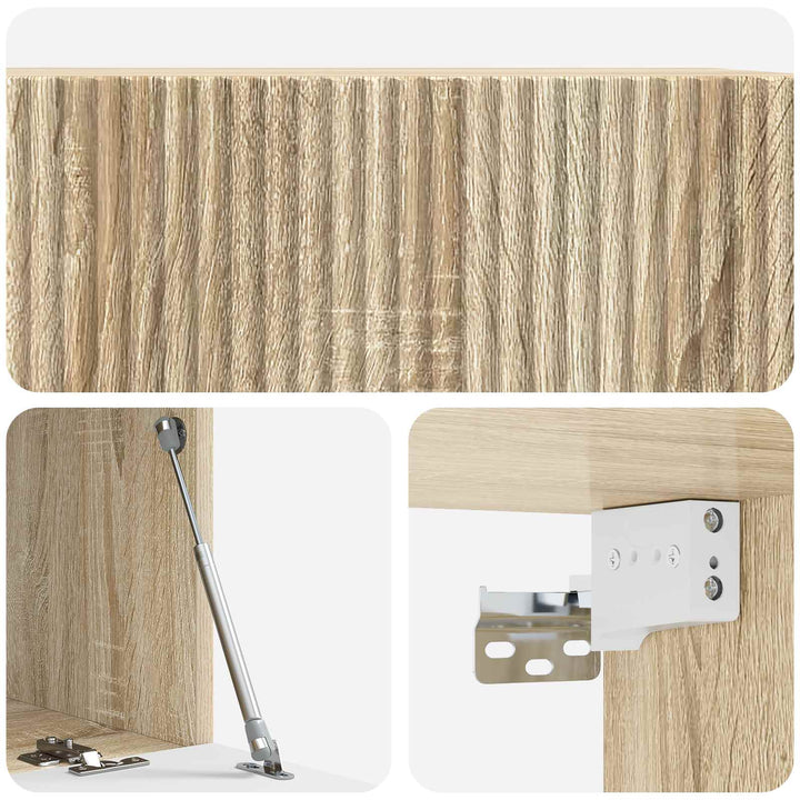 Væghængt TV-skab Sonoma-eg 78,5 x 41 x 30 cm Konstrueret træ