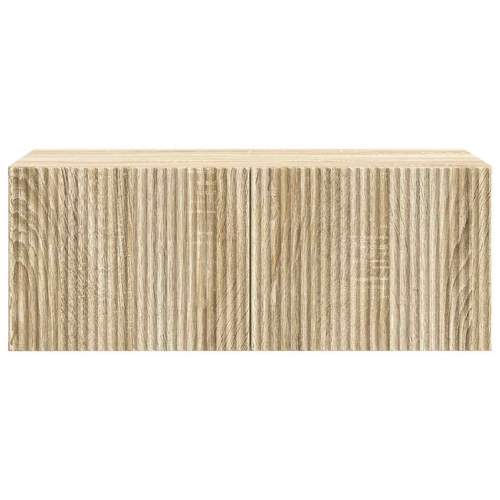 Væghængt TV-skab Sonoma-eg 78,5 x 41 x 30 cm Konstrueret træ