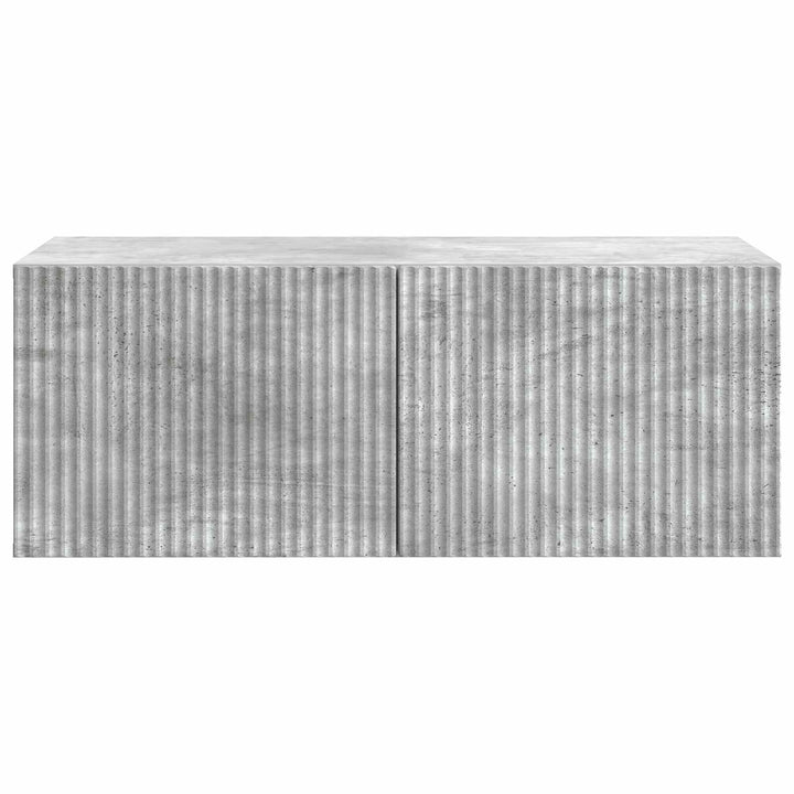 Væghængt TV-skab Betongrå 78,5 x 41 x 30 cm Konstrueret træ