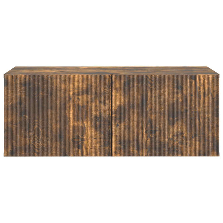 Væghængt TV-skab Røget eg 78,5 x 41 x 30 cm Konstrueret træ