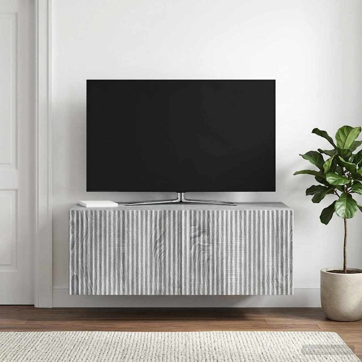 Væghængt TV-skab Vægmonteret Grå sonoma-eg 78,5 x 41 x 30 cm