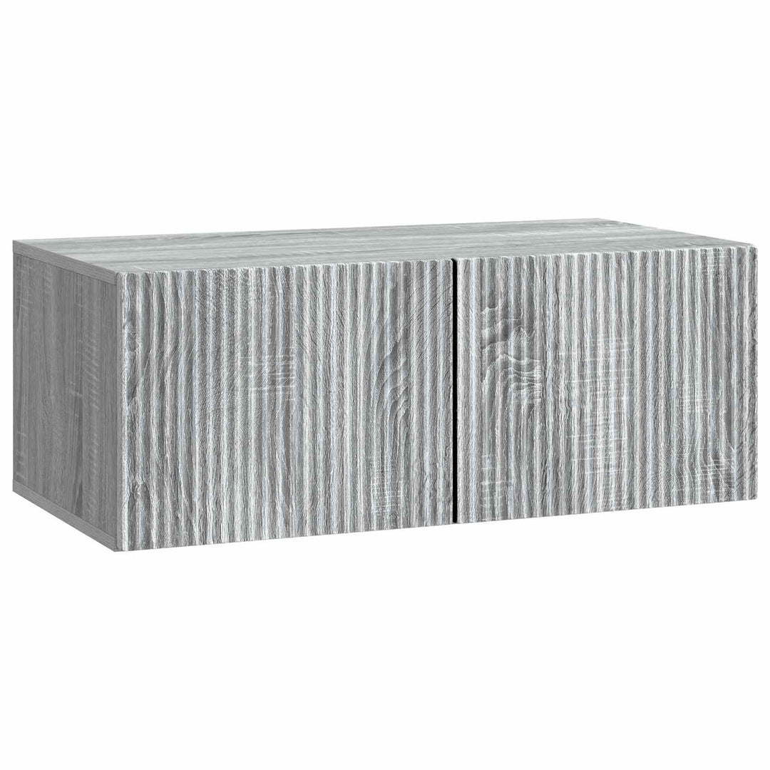 Væghængt TV-skab Vægmonteret Grå sonoma-eg 78,5 x 41 x 30 cm