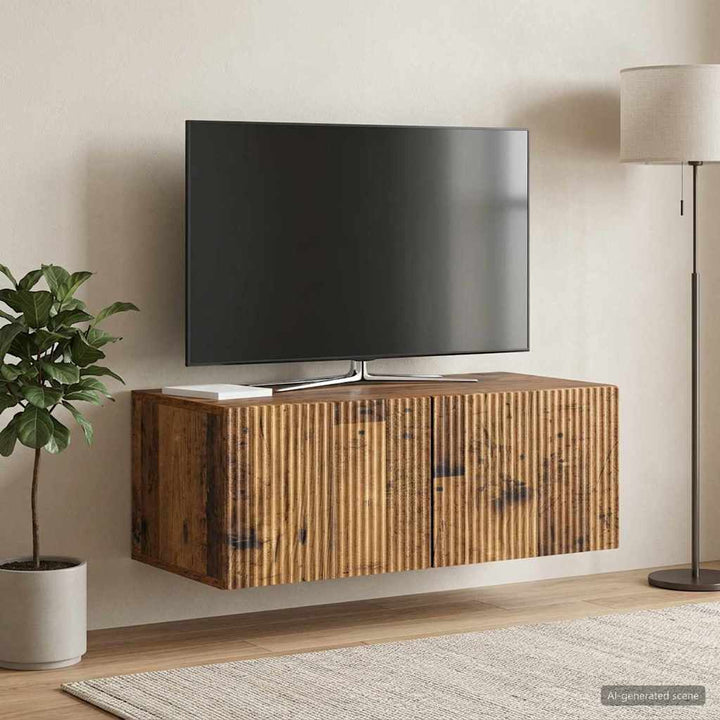 Væghængt TV-skab Gammelt træ 78,5 x 41 x 30 cm Konstrueret træ