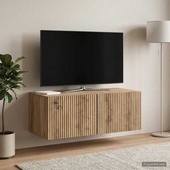 Væghængt TV-skab 78,5 x 41 x 30 cm Artisan-eg Konstrueret træ