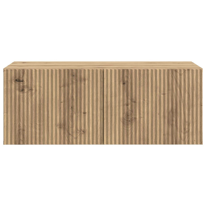 Væghængt TV-skab 78,5 x 41 x 30 cm Artisan-eg Konstrueret træ