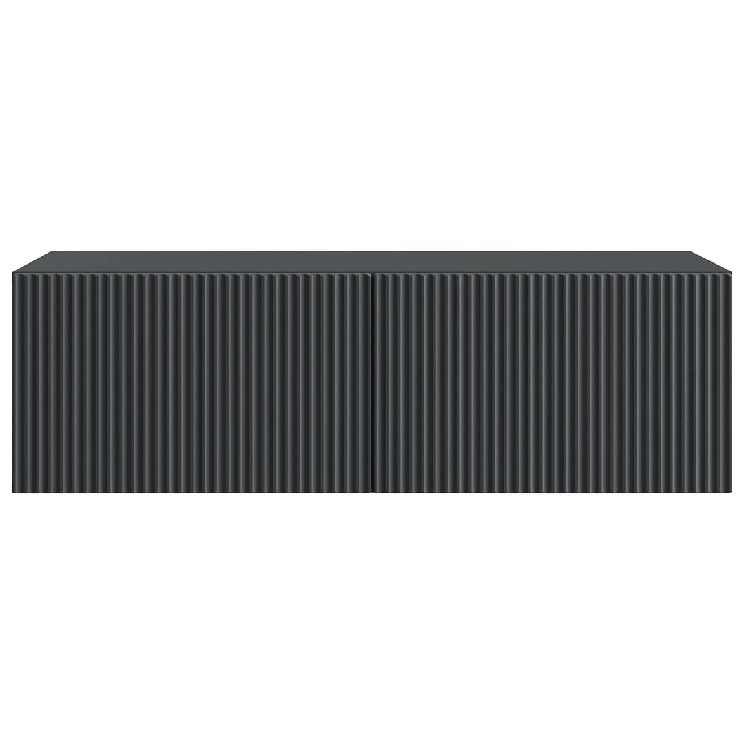 Væghængt TV-skab Sort 98 x 41 x 30 cm Konstrueret træ
