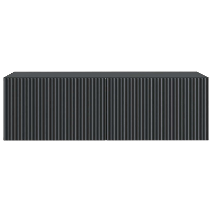 Væghængt TV-skab Sort 98 x 41 x 30 cm Konstrueret træ