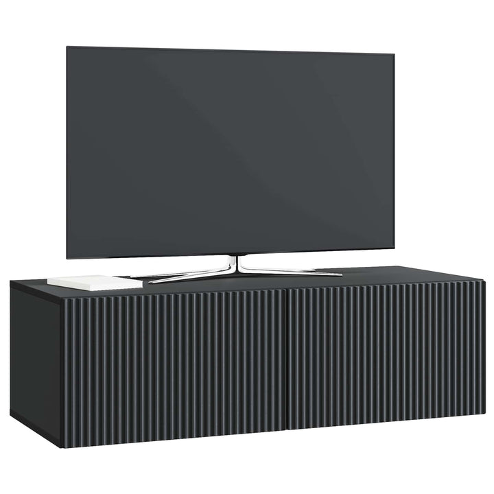 Væghængt TV-skab Sort 98 x 41 x 30 cm Konstrueret træ