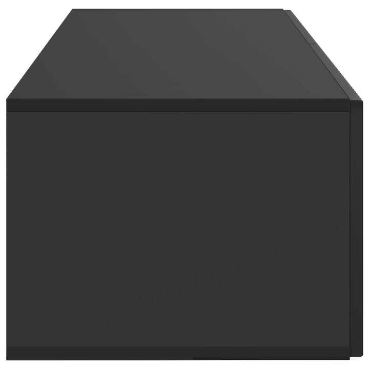 Væghængt TV-skab Sort 98 x 41 x 30 cm Konstrueret træ