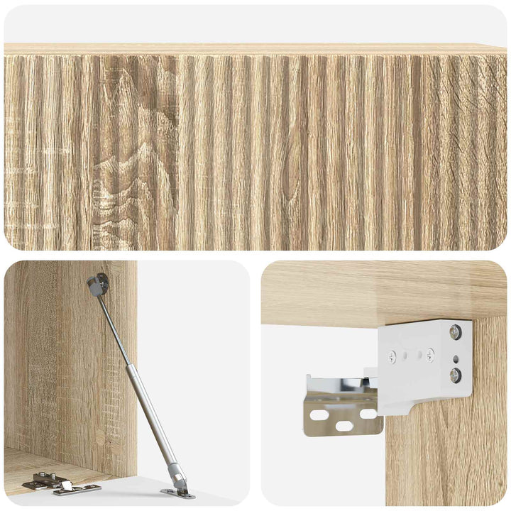 Væghængt TV-skab Sonoma-eg 98 x 41 x 30 cm Konstrueret træ