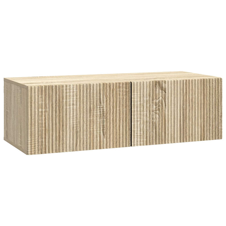 Væghængt TV-skab Sonoma-eg 98 x 41 x 30 cm Konstrueret træ