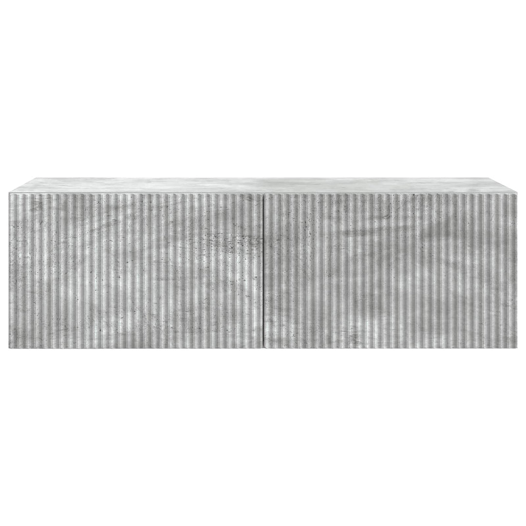 Væghængt TV-skab Betongrå 98 x 41 x 30 cm Konstrueret træ