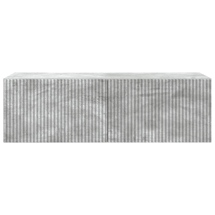 Væghængt TV-skab Betongrå 98 x 41 x 30 cm Konstrueret træ