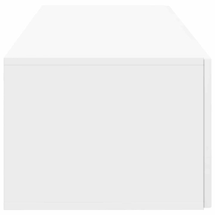 Væghængt TV-skab Hvid højglans 98 x 41 x 30 cm Konstrueret træ