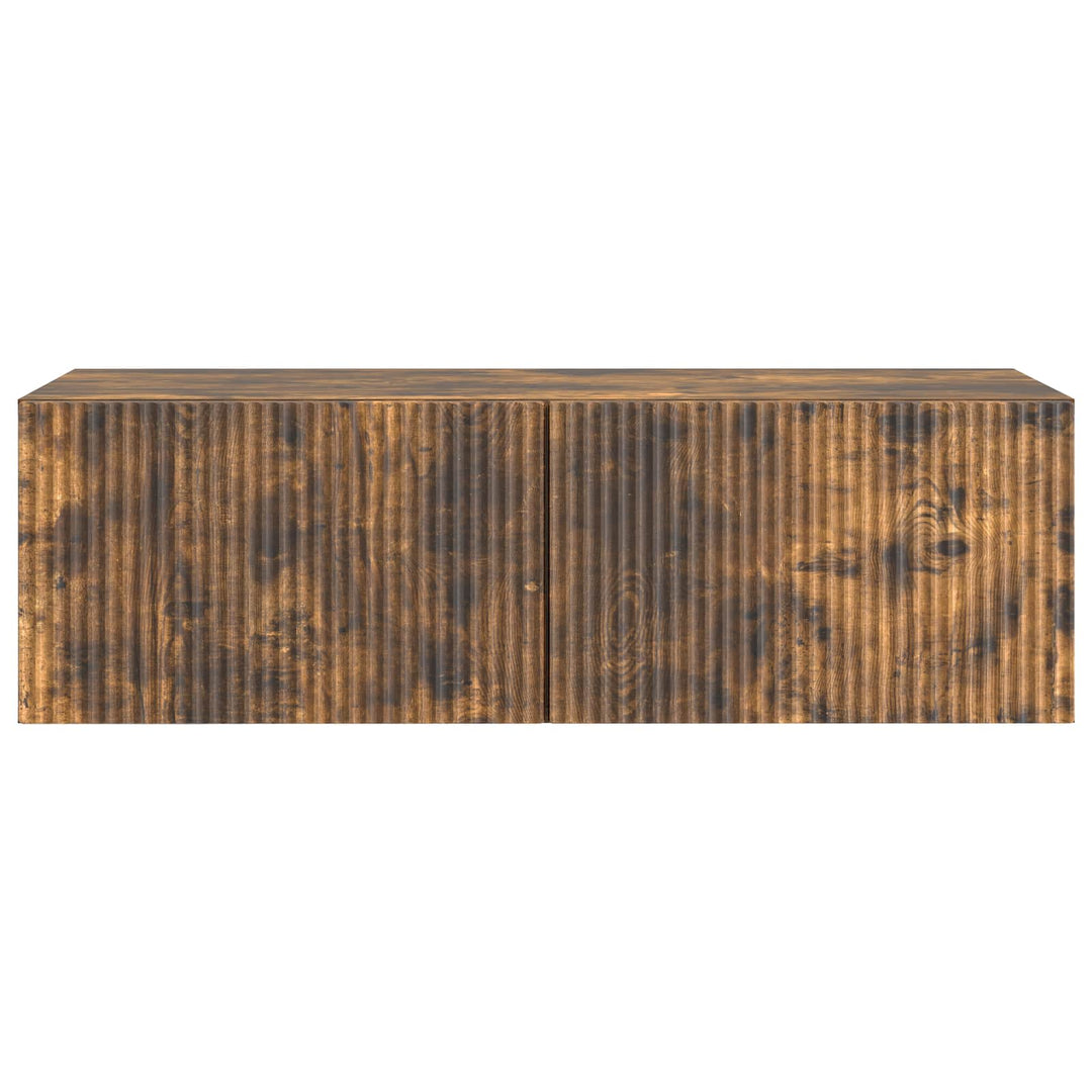 Væghængt TV-skab Røget eg 98 x 41 x 30 cm Konstrueret træ