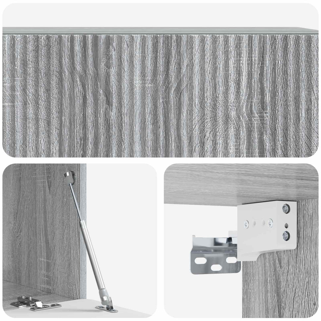 Væghængt TV-skab Grå sonoma-eg 98 x 41 x 30 cm Konstrueret træ