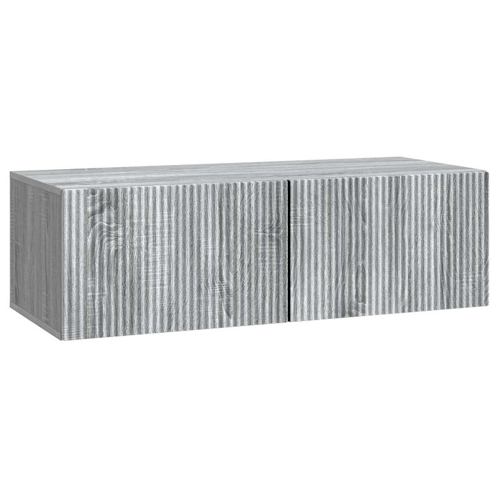 Væghængt TV-skab Grå sonoma-eg 98 x 41 x 30 cm Konstrueret træ