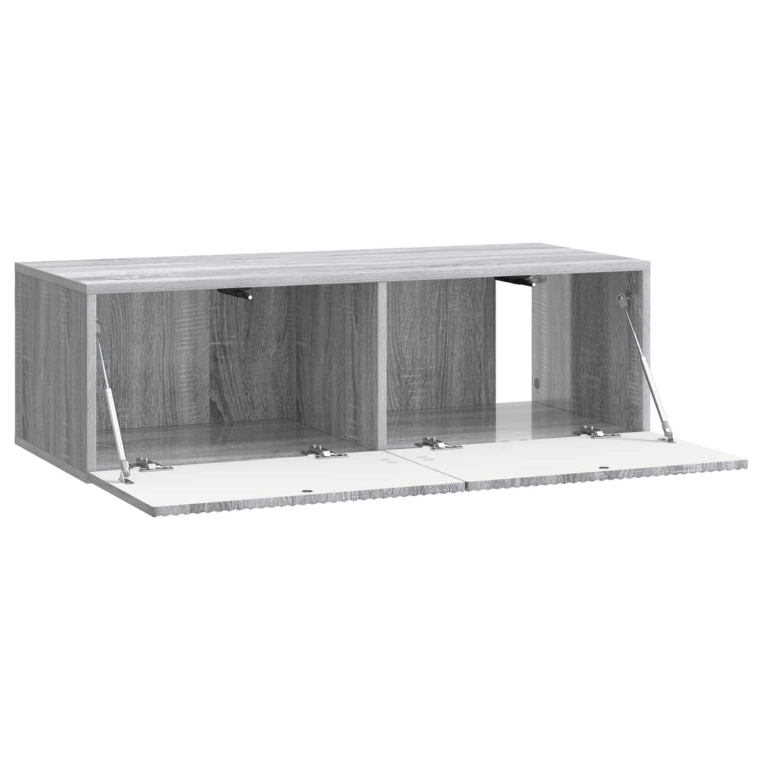 Væghængt TV-skab Grå sonoma-eg 98 x 41 x 30 cm Konstrueret træ