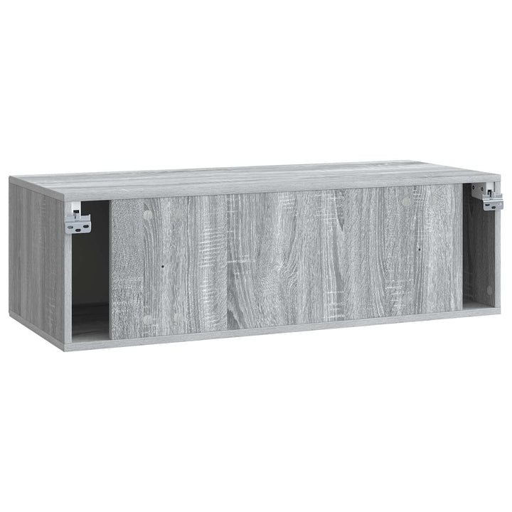 Væghængt TV-skab Grå sonoma-eg 98 x 41 x 30 cm Konstrueret træ